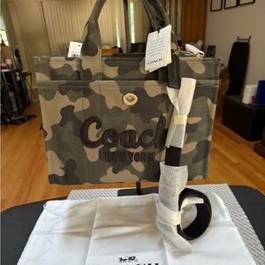 Coach Camouflage Canvas Tote